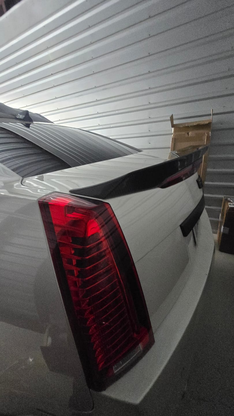 Customer photo review of 2009-15 Cadillac CTS-V Carbon Fiber Lid Wing Trunk Spoiler