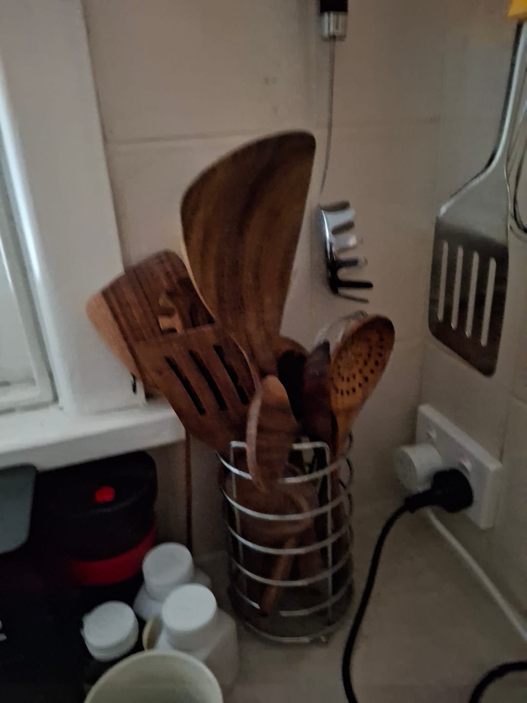 Customer photo review of Pure Pantry™️ - Natural Teak Wooden Utensil Set