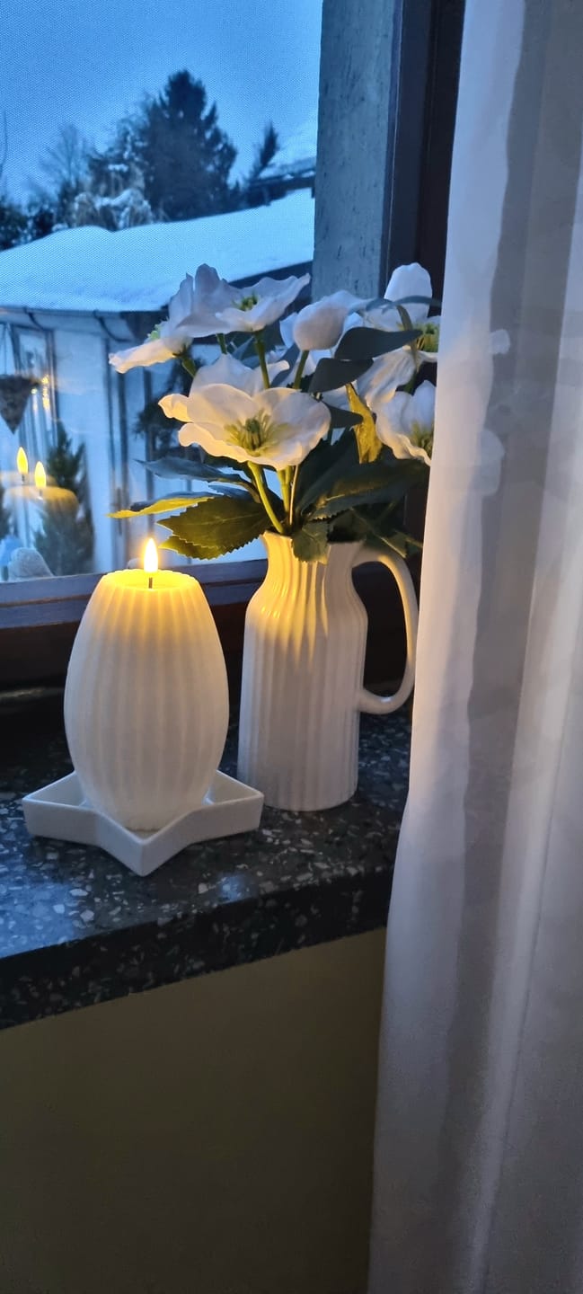 Customer photo review of LED Rillelys D 10 x H 15 cm Hvid