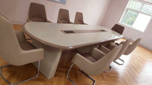 Customer photo review of Conference Table Long Table Modern Simple Negotiation Table