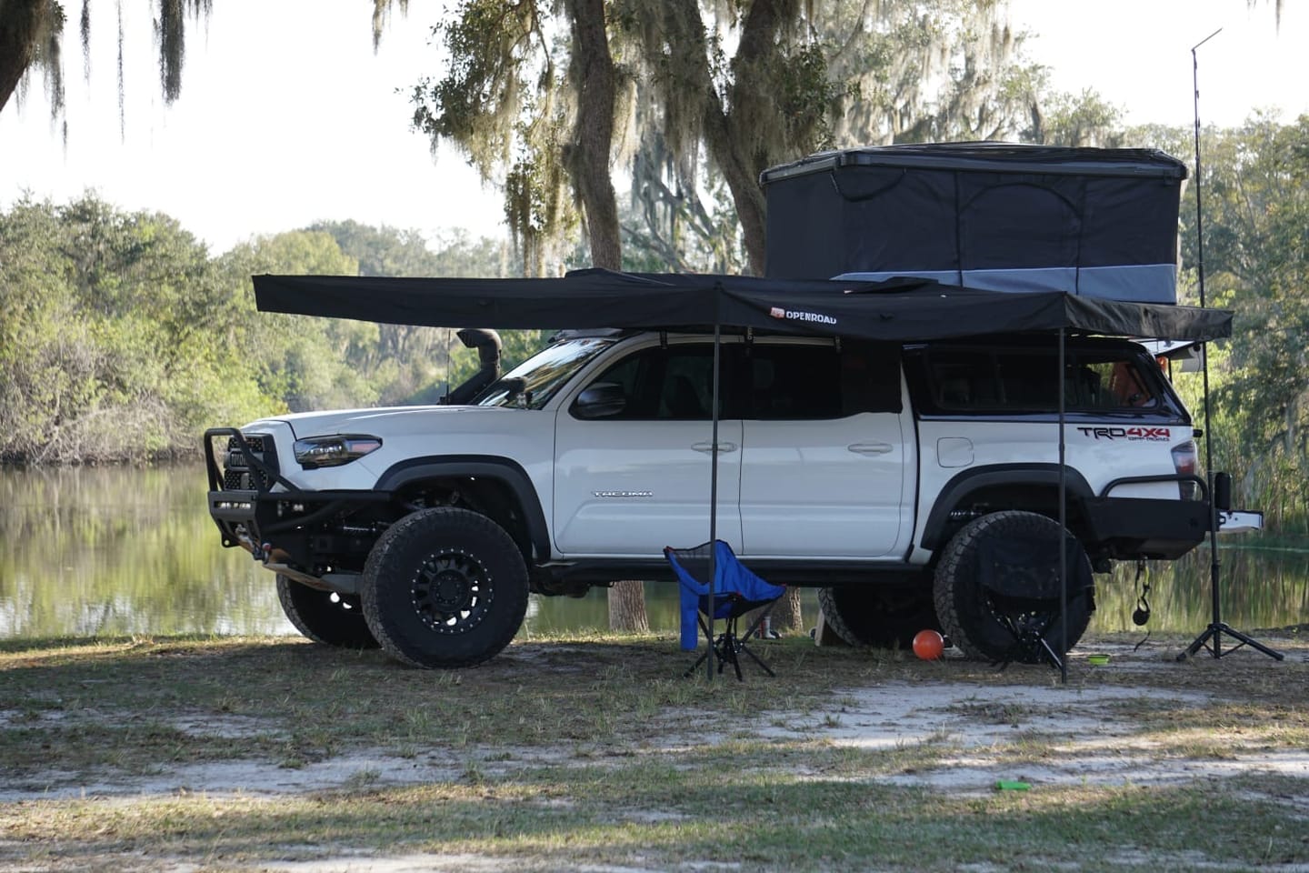 Customer photo review of OPENROAD 180 Free Standing Awning