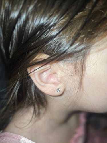 Customer photo review of Silver Tiny Diamond