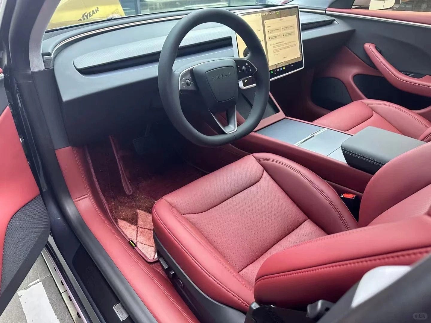 Customer photo review of Nappa Vegan Leather Full Seat Covers for Tesla Model 3/Y/S/X