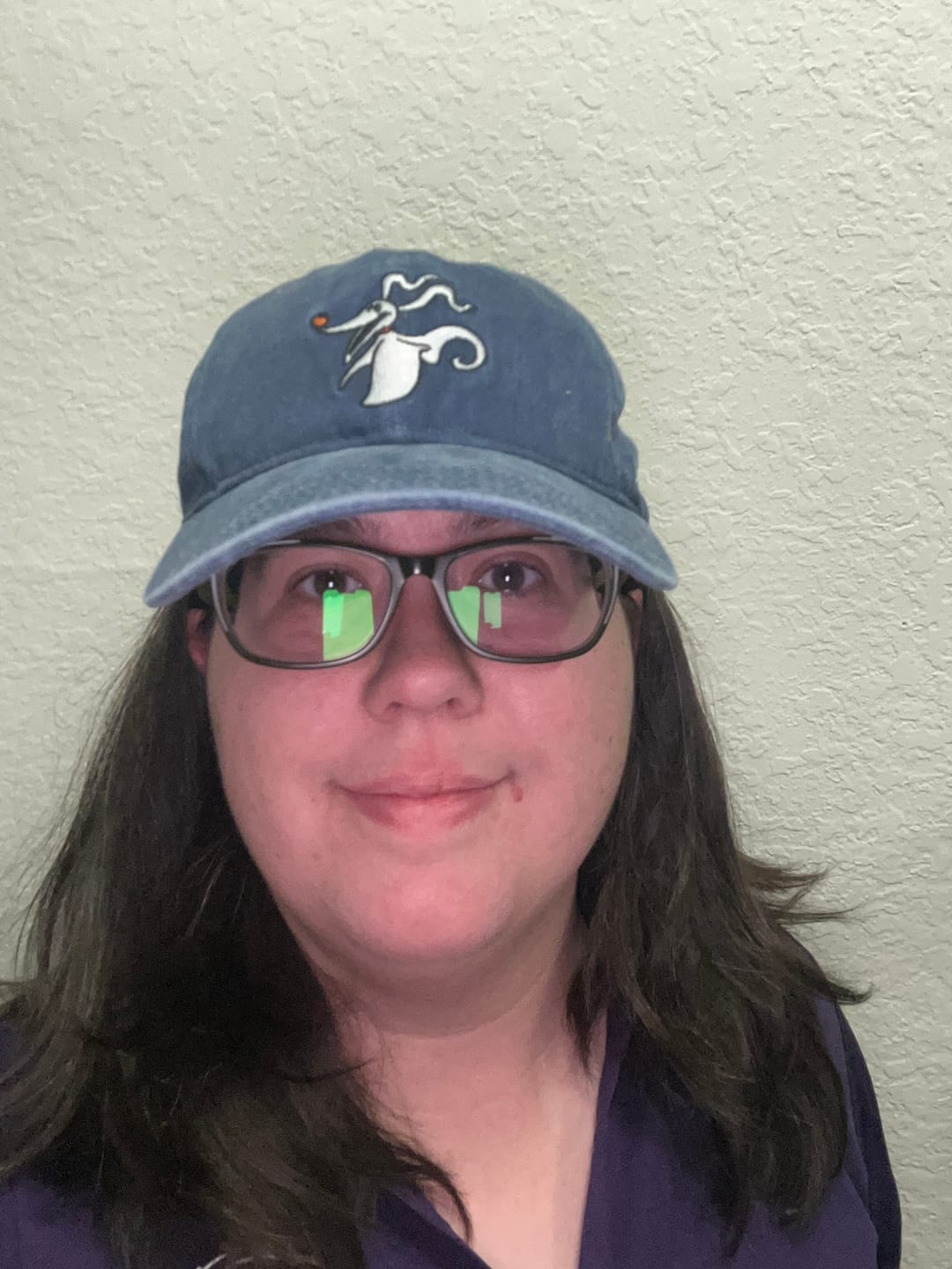 Customer photo review of Disney Tim Burton's The Nightmare Before Christmas "Skeleton’s Best Friend" – Dad Hat