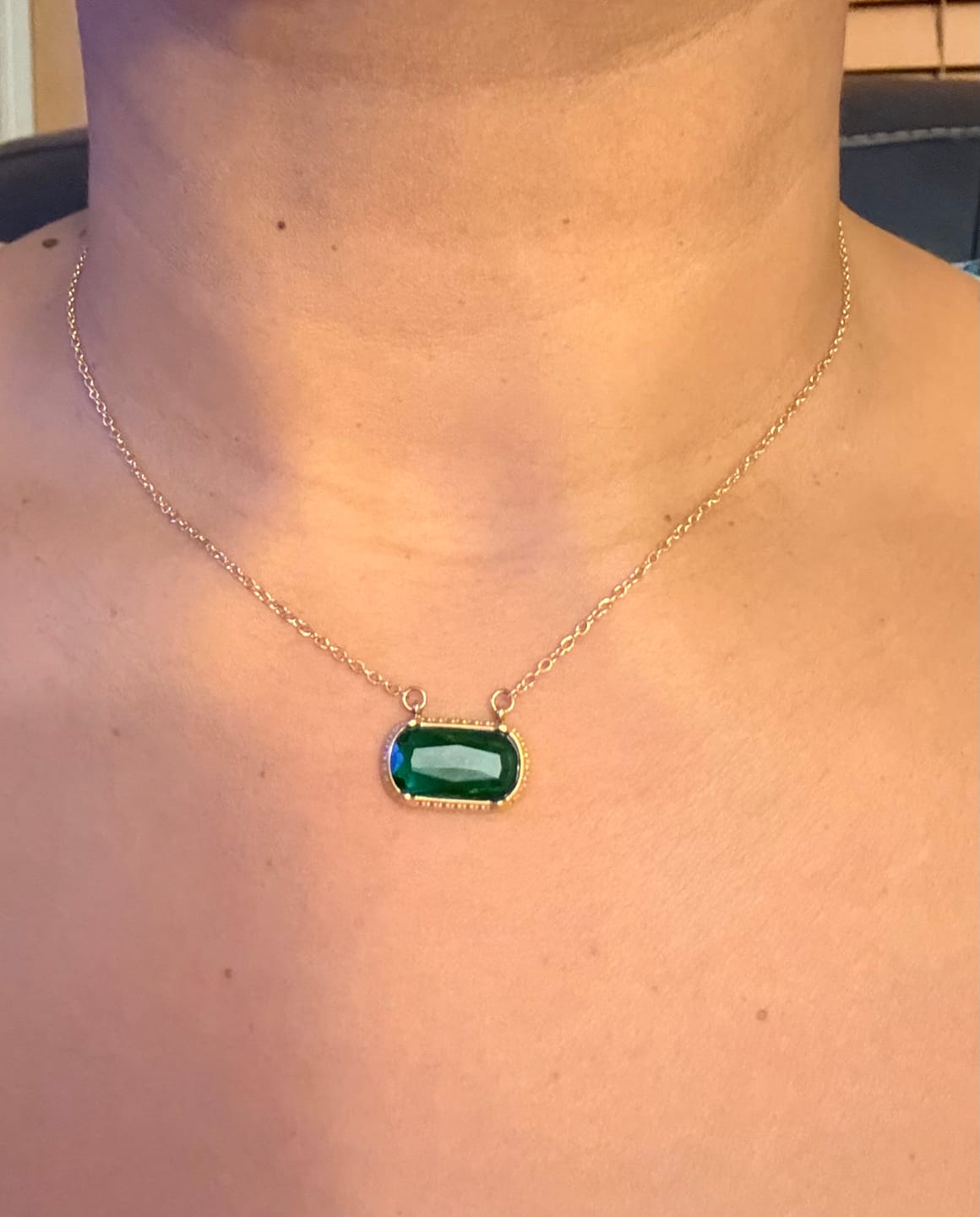 Customer photo review of Stone Pendant Necklace