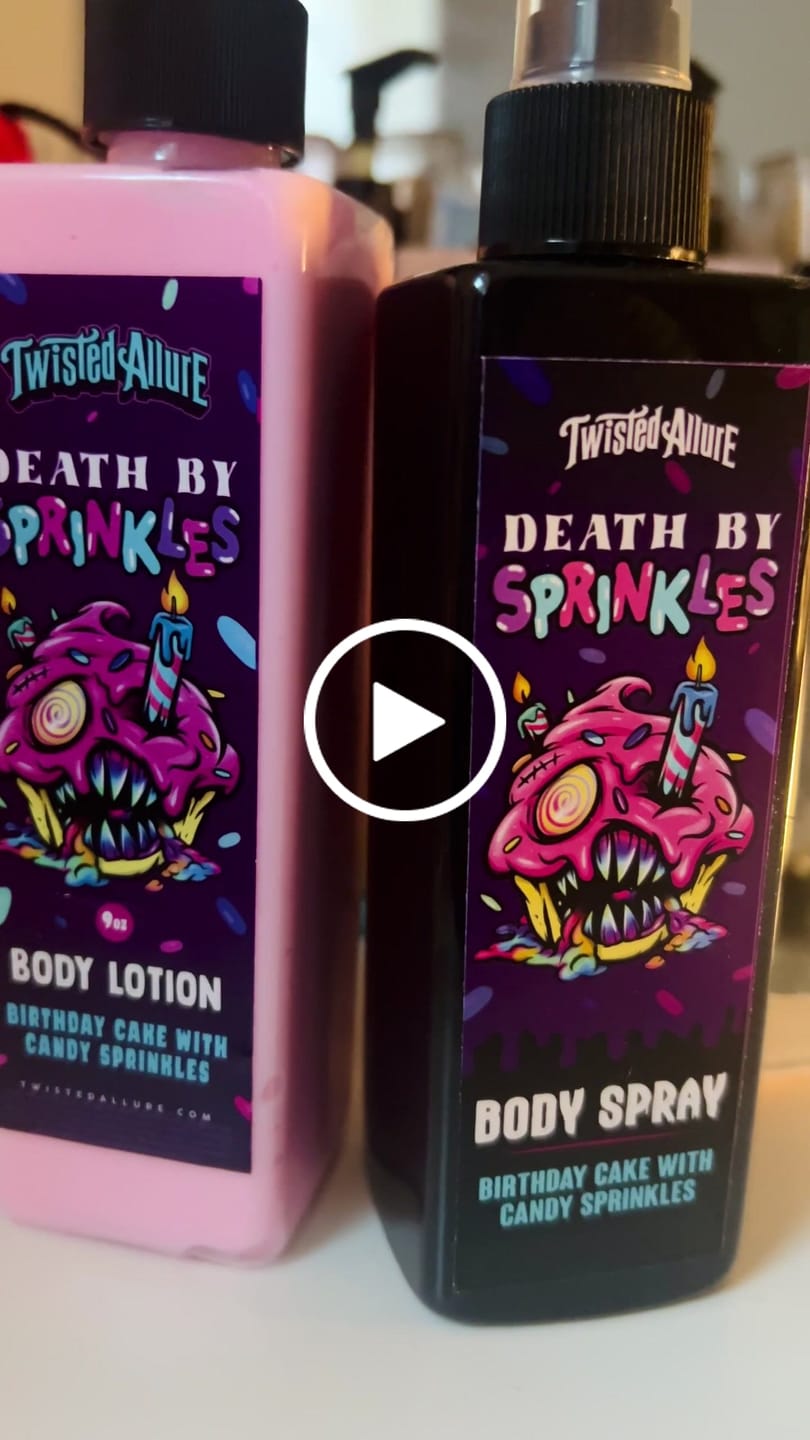 Customer video review of Death by Sprinkles Body Lotion