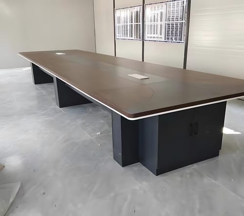 Customer photo review of Modern Minimalist Long Conference Table
