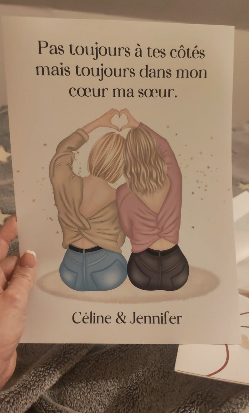 Customer photo review of Affiche Personnalisée - Meilleures Amies