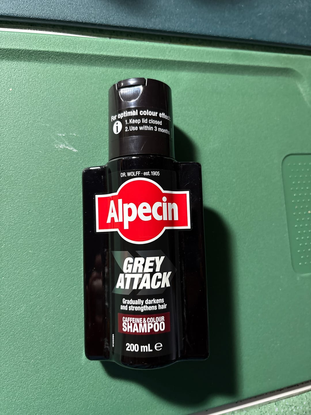 Customer photo review of Alpecin Grey Attack Caffeine & Colour Shampoo (200ml)