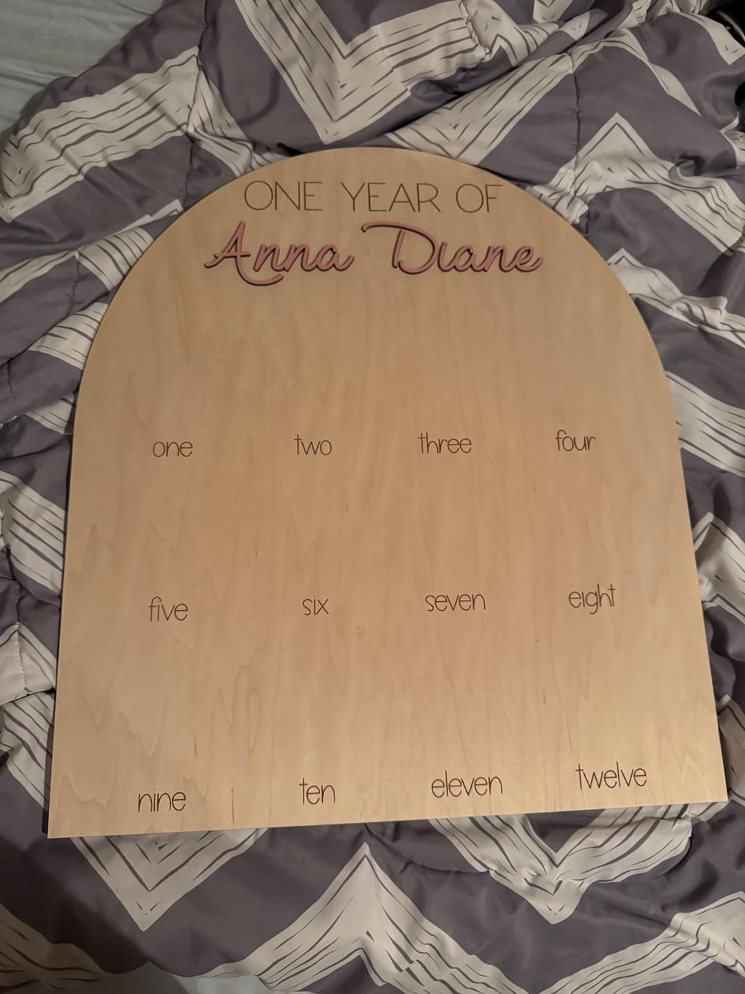 Customer photo review of One Year Of Photo Board