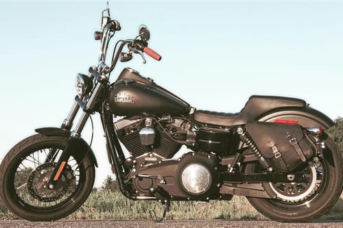 Customer photo review of H-D® Dyna Left Side Solo Bag - DL02