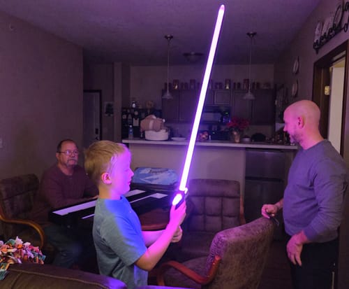 Customer photo review of The Kylo Stunt lightsaber