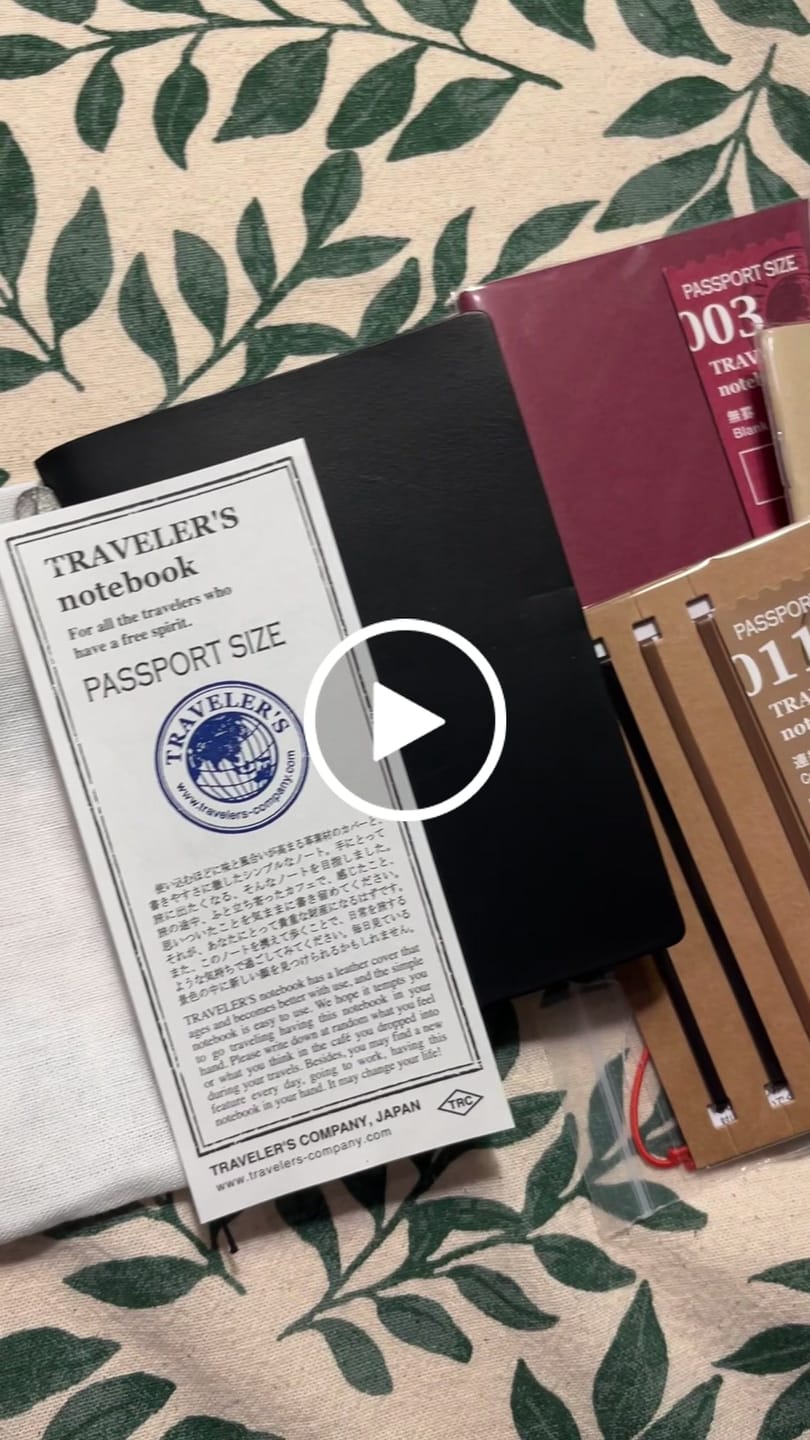Customer video review of Traveler's Company Notebook Starter Set, Passport Size