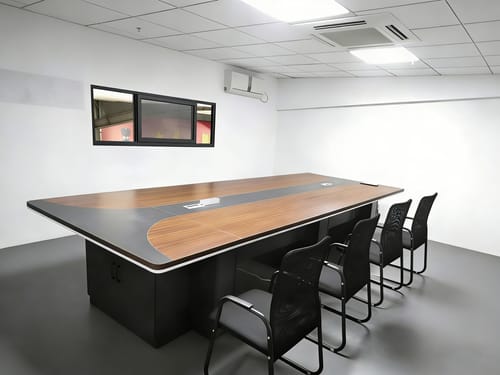 Customer photo review of Modern Minimalist Long Conference Table