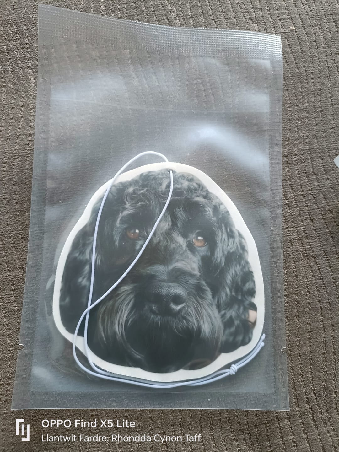 Customer photo review of Personalised Custom Car Air Freshener With Your Photo