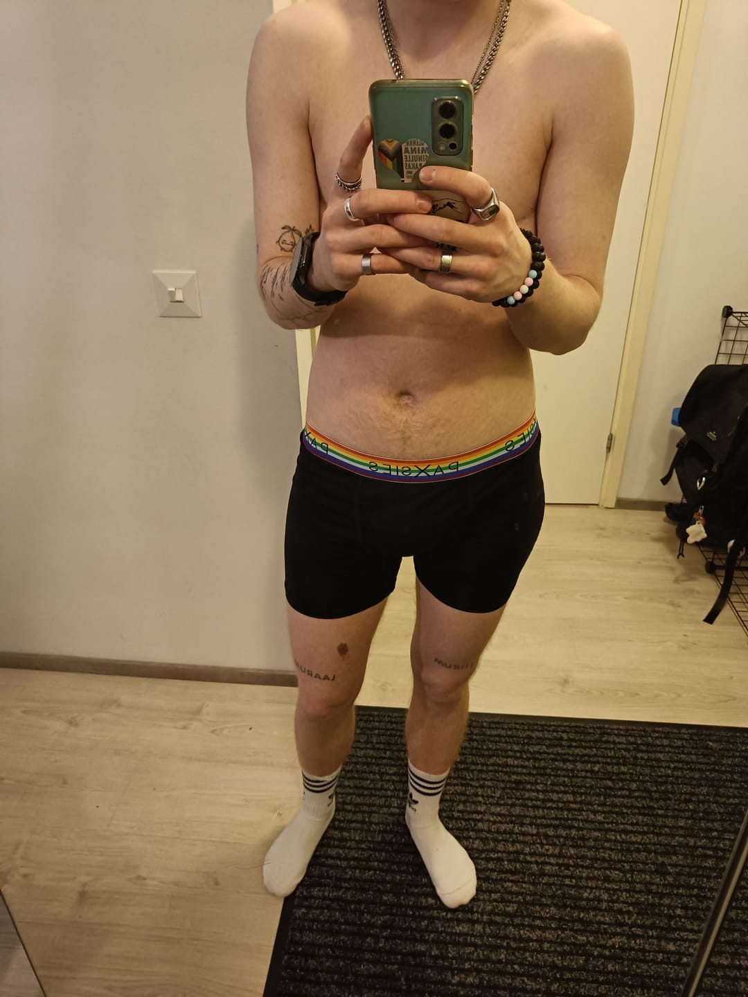 Customer photo review of Pride Black All-in-One Packing Boxers