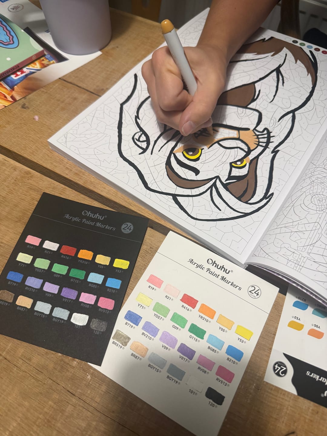 Customer photo review of Ohuhu Direct-ink Acrylic Markers 24 Colors - Nahuku