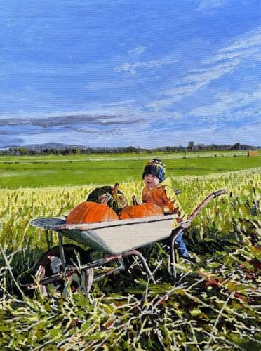 Customer photo review of Custom Landscape Paint By Numbers