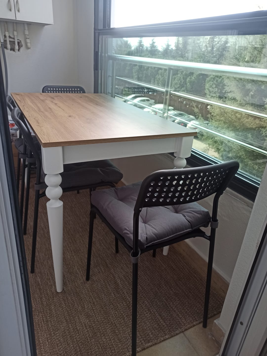 Customer photo review of Rani JA104 Mutfak Masası Yemek Masası Sepet Ceviz - Beyaz