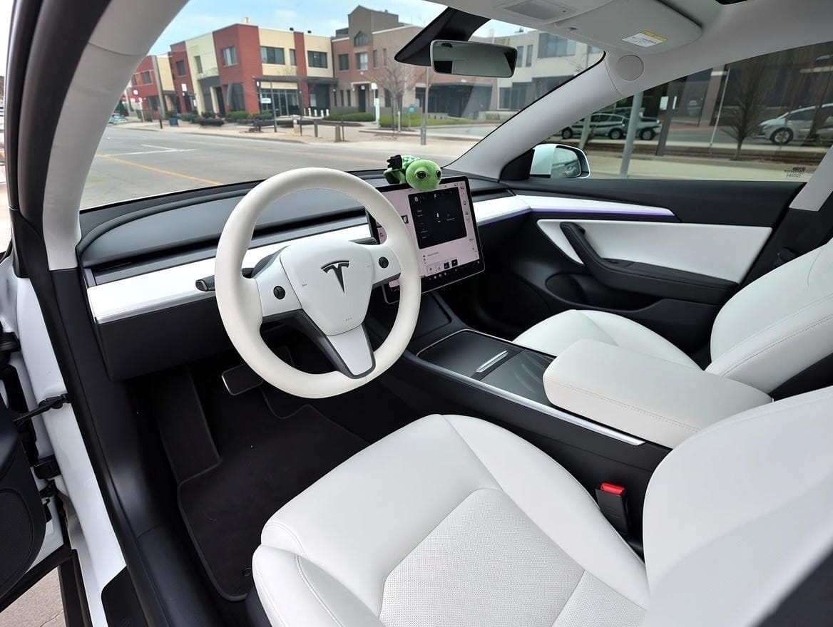 Customer photo review of Nappa Vegan Leather Full Seat Covers for Tesla Model 3/Y/S/X