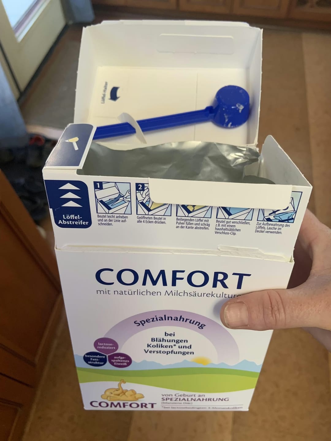 Customer photo review of HiPP German ALL Stages Comfort Baby Formula 600g