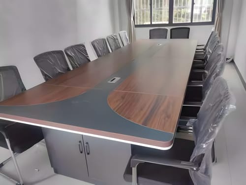 Customer photo review of Modern Minimalist Long Conference Table