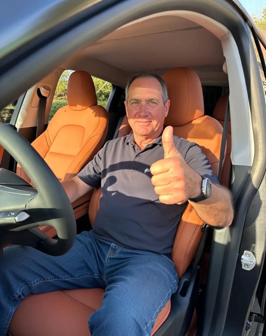 Customer photo review of Nappa Vegan Leather Full Seat Covers for Tesla Model 3/Y/S/X