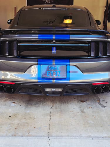 Customer photo review of Custom Japanese License Plate - Vanity & Magnetic Cover
