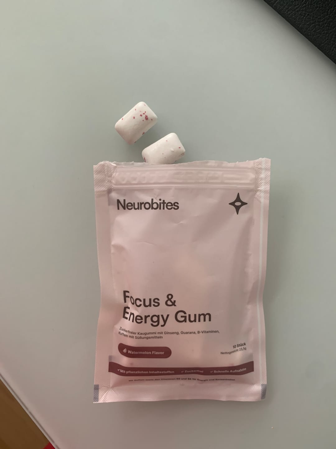 Customer photo review of Neurobites® Focus & Energy Gum (Performance-Starterpaket)