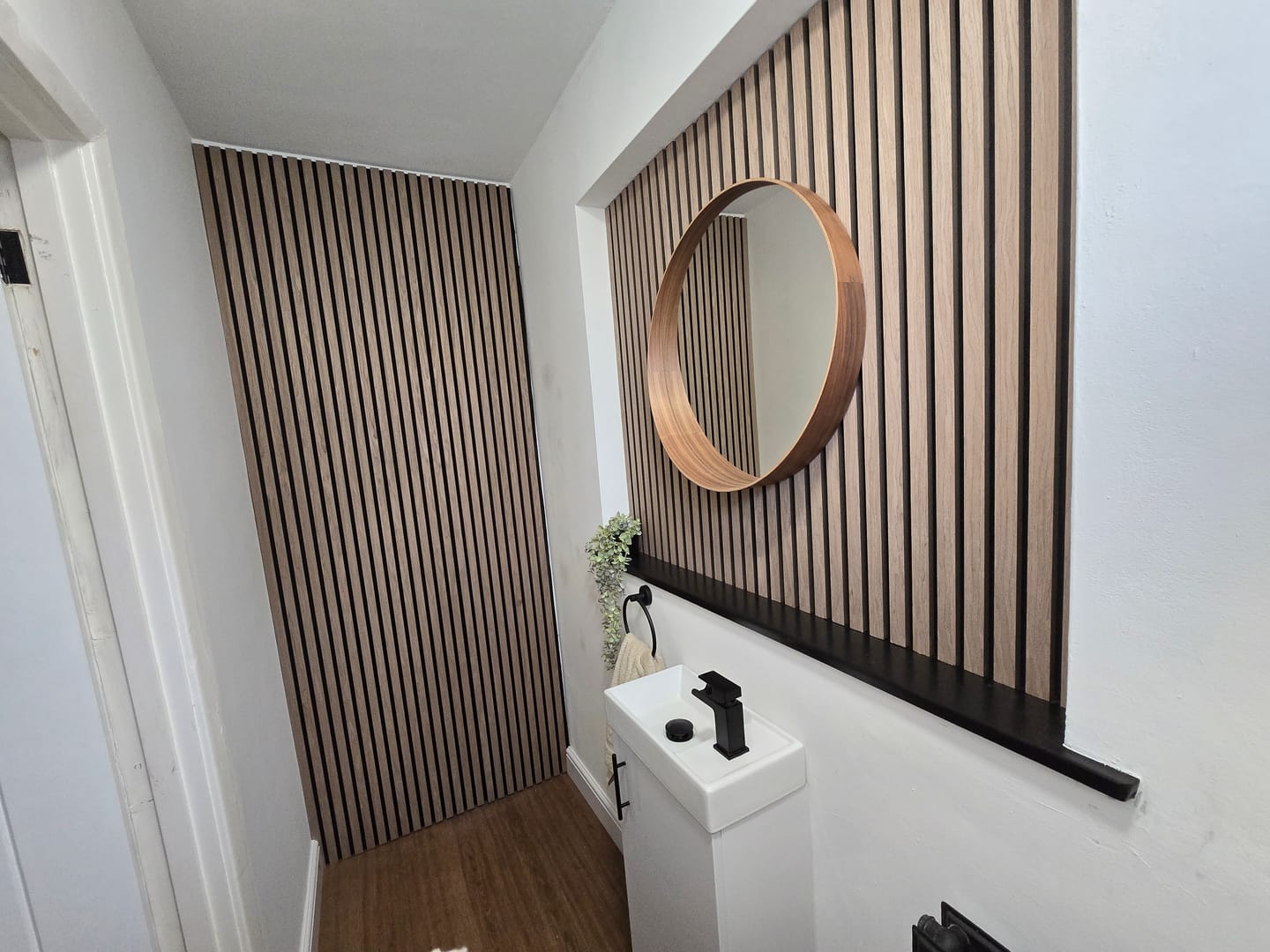 Customer photo review of Acoustic Slat Wall Panel - Walnut