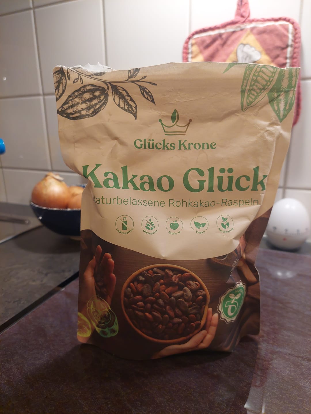 Customer photo review of Bio Kakao Glück (100% Bio Roh Kakao) - 250g