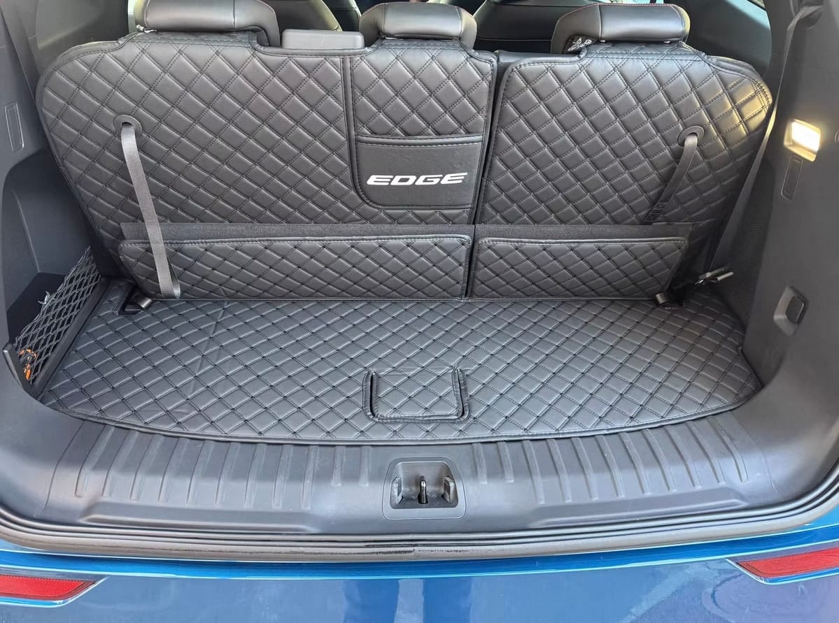 Customer photo review of Diamond Stitching Full Coverage Trunk Mats - Ultimate Protection