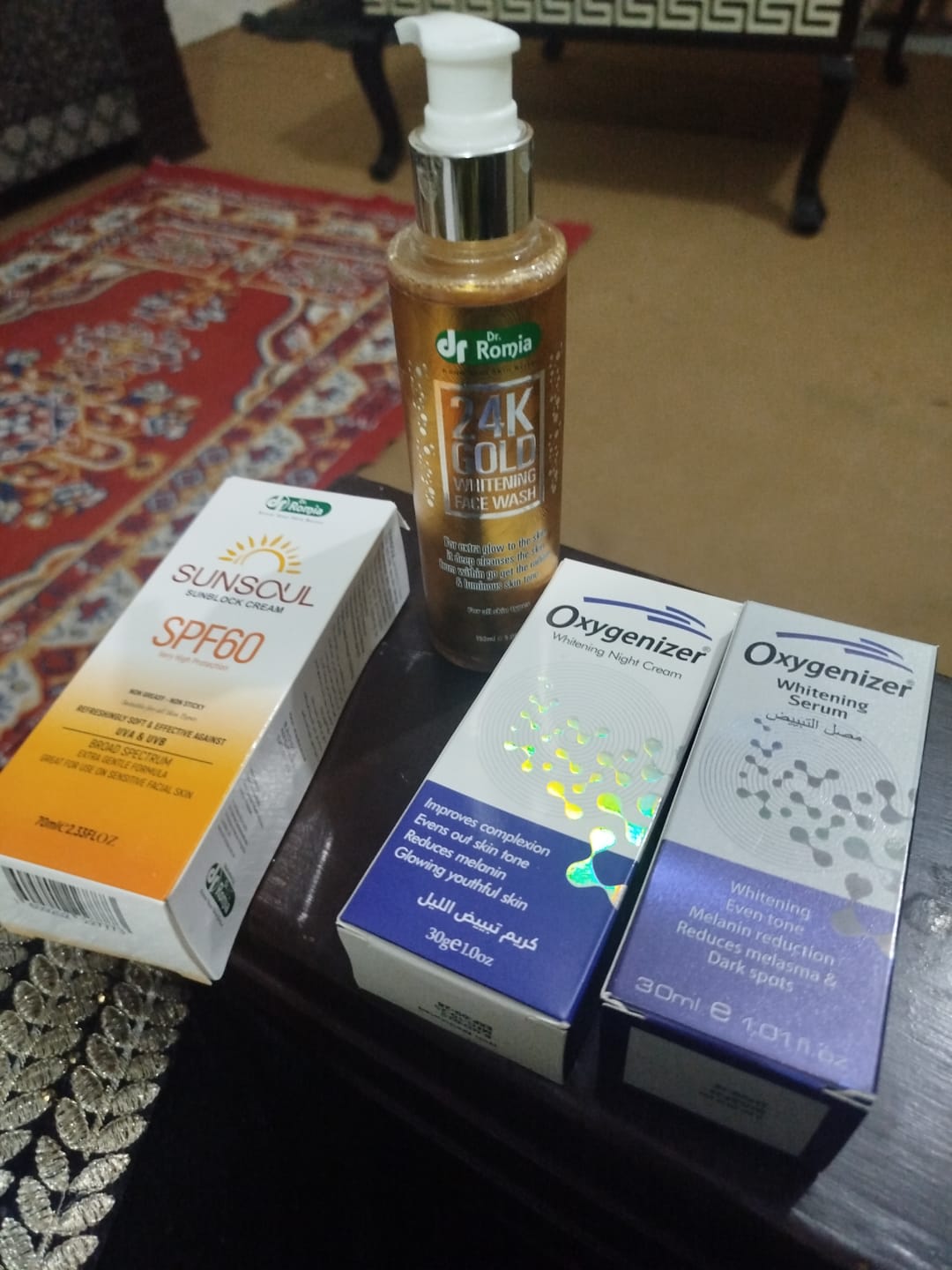 Customer photo review of Special whitening bundle – Whitening Cream & Brightening Products