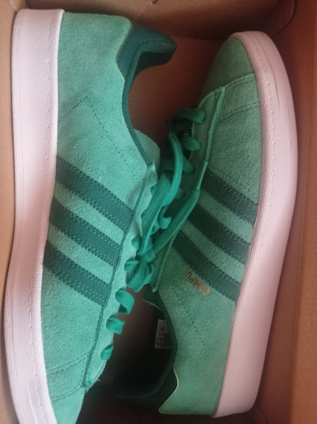 Customer photo review of Zapatilla Adidas Campus Adv Hombre Verde - Blanco