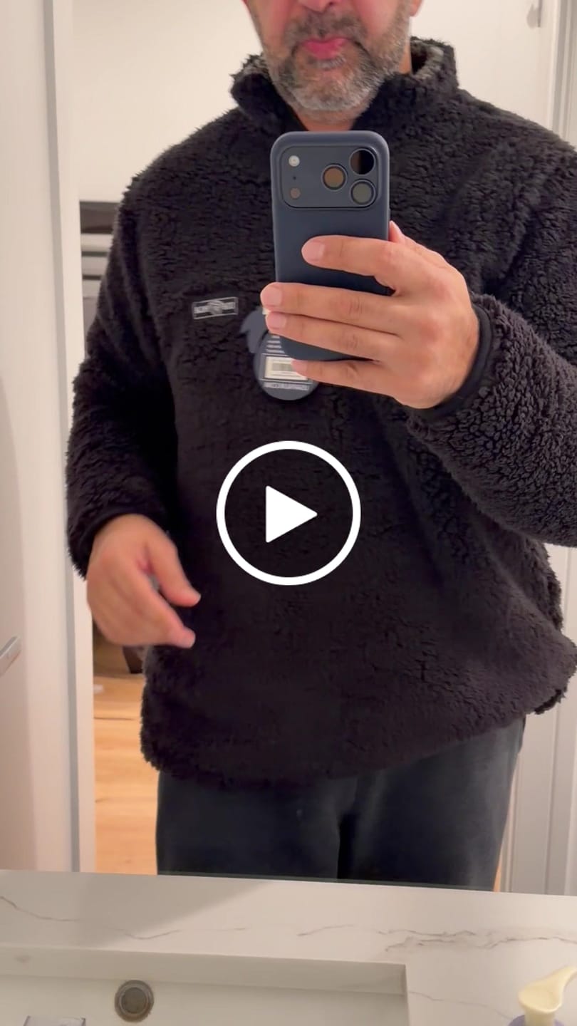 Customer video review of Reversible Sherpa 1/4 Zip