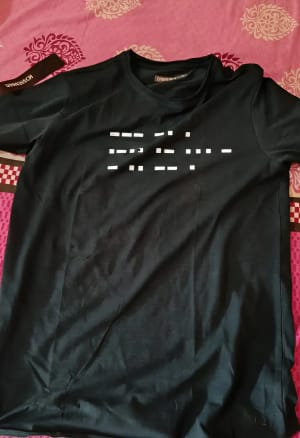 Customer photo review of Morse code for a Reason Tshirt