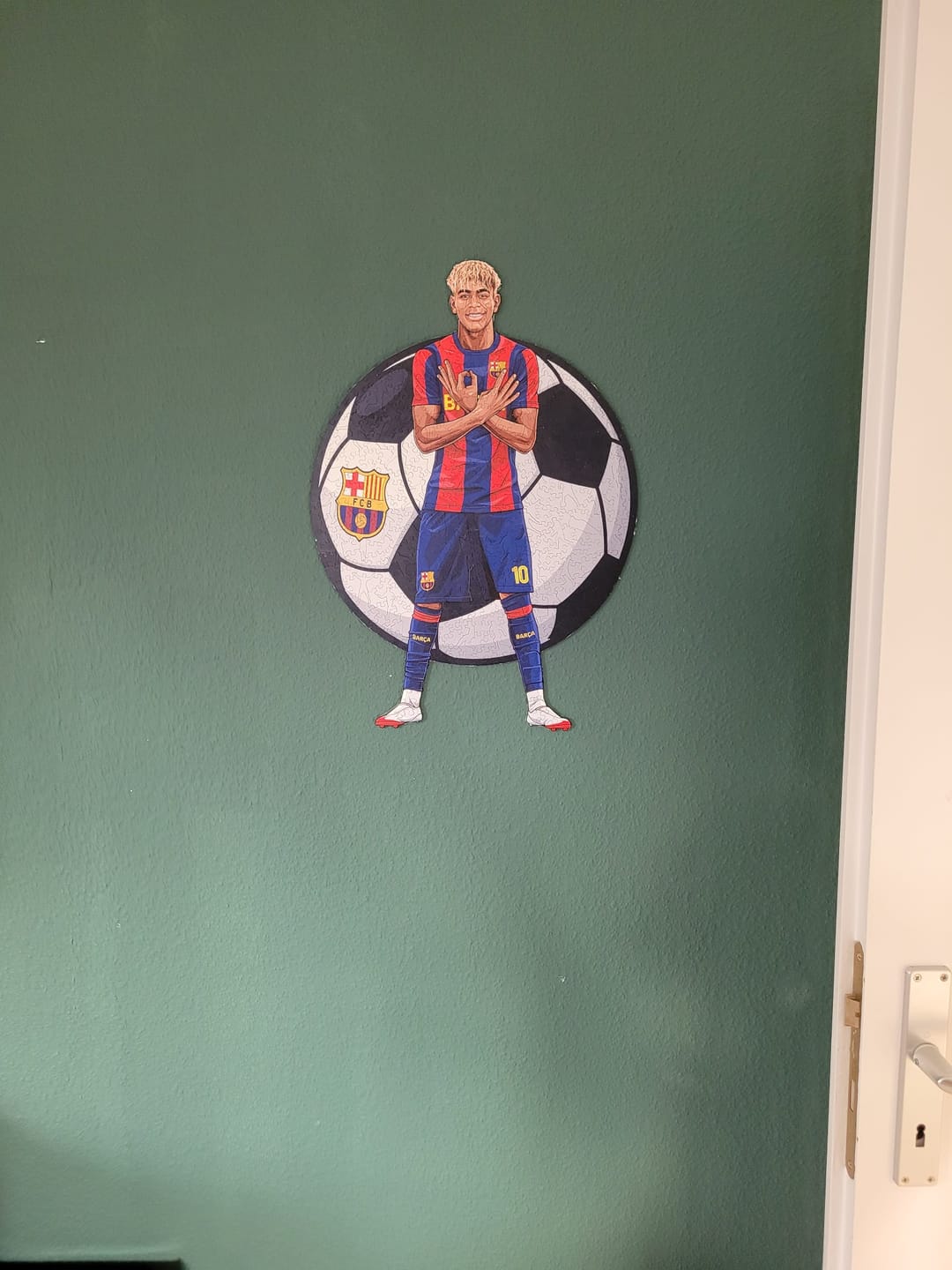 Customer photo review of Lamine Yamal - Holzpuzzle