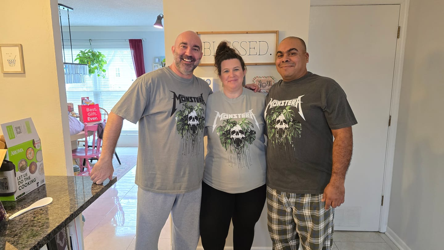 Customer photo review of Monstera Monster T-shirt
