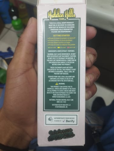 Customer photo review of PLUMA DE WAX - Hidden Hills Night Blend 2gr