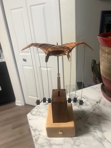 Customer photo review of MarinerPoet™ Handcrafted Wooden Manta Ray Automaton