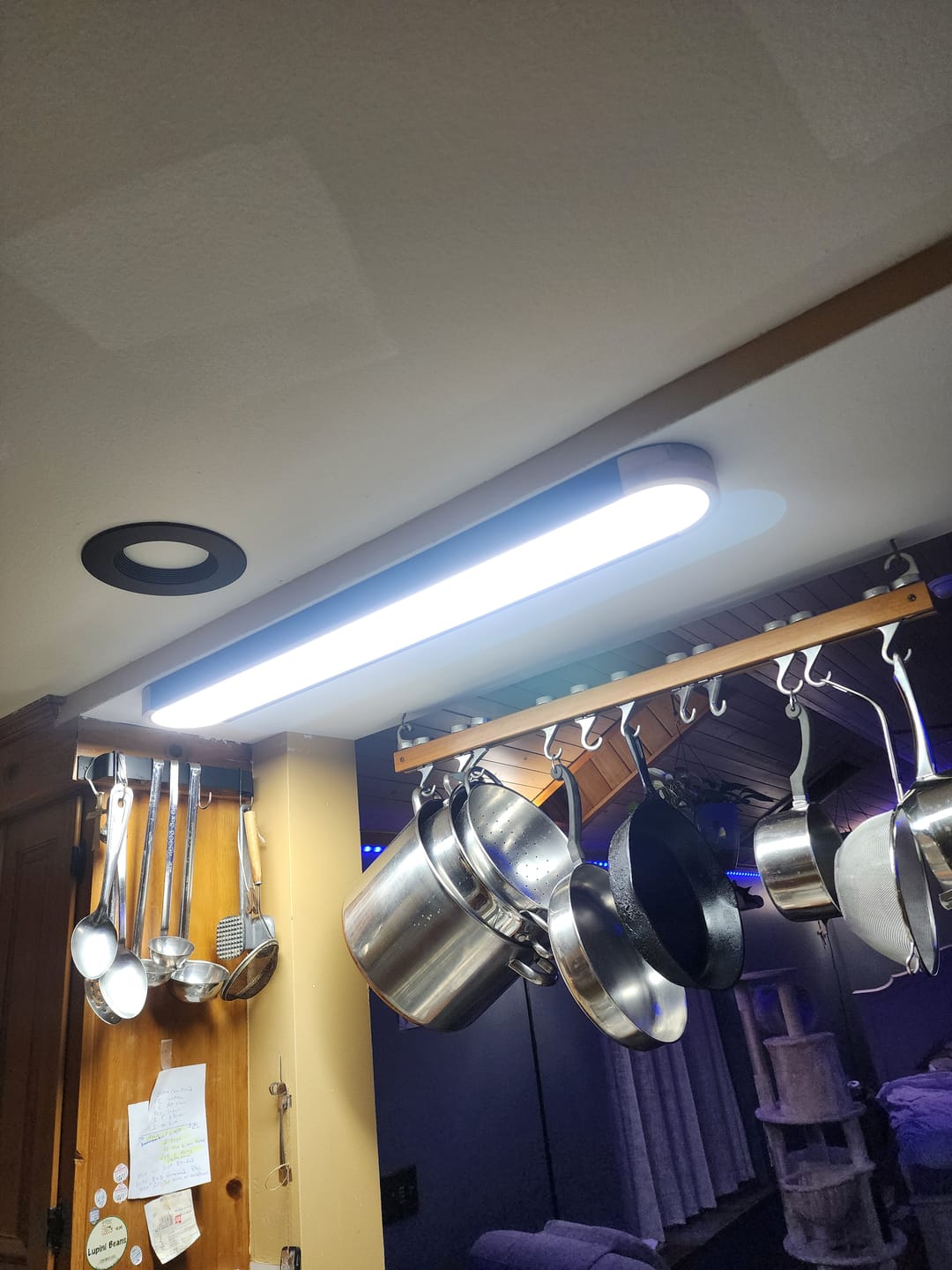 Customer photo review of Dimmable Minimalist Long Oval Flush Mount LED Light