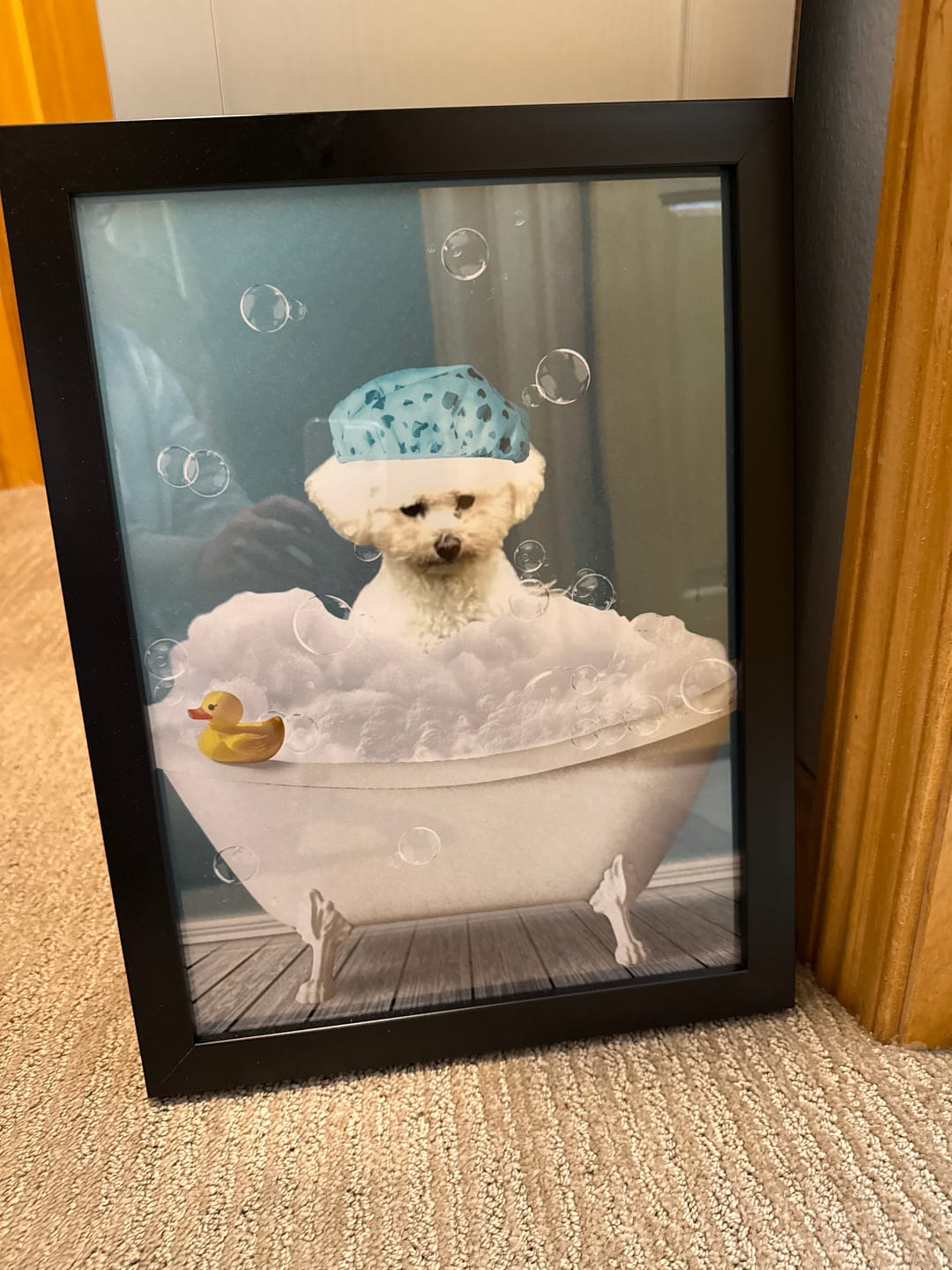 Customer photo review of Fun in the tub - Personalized Poster