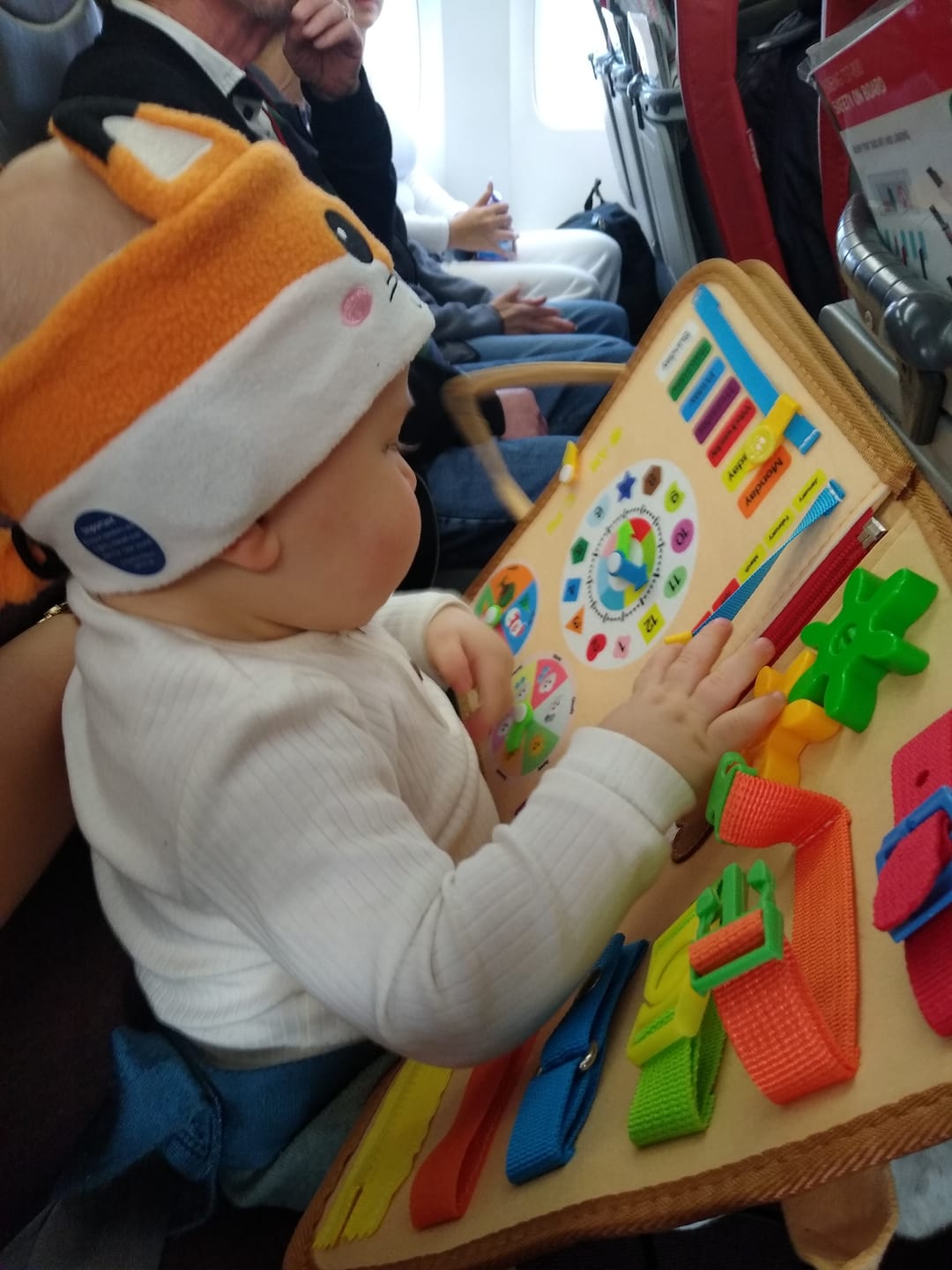 Senioro BusyBoard Montessori albastru cu activități