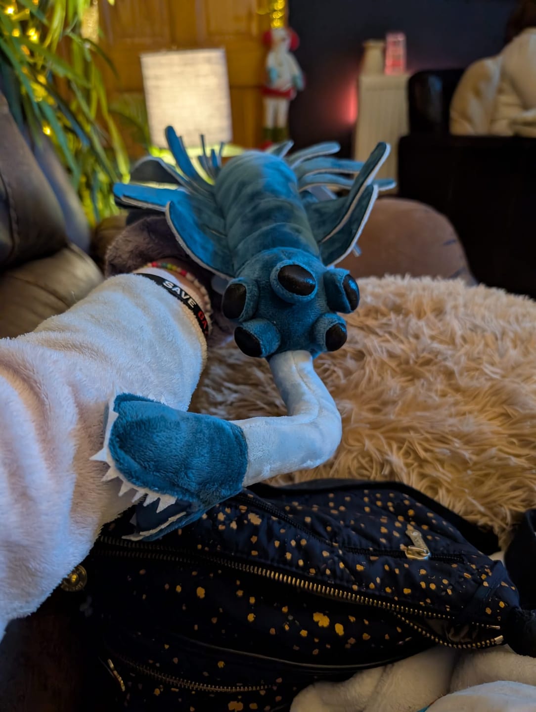 Customer photo review of Opabinia Regalis Soft Stuffed Plush Toy