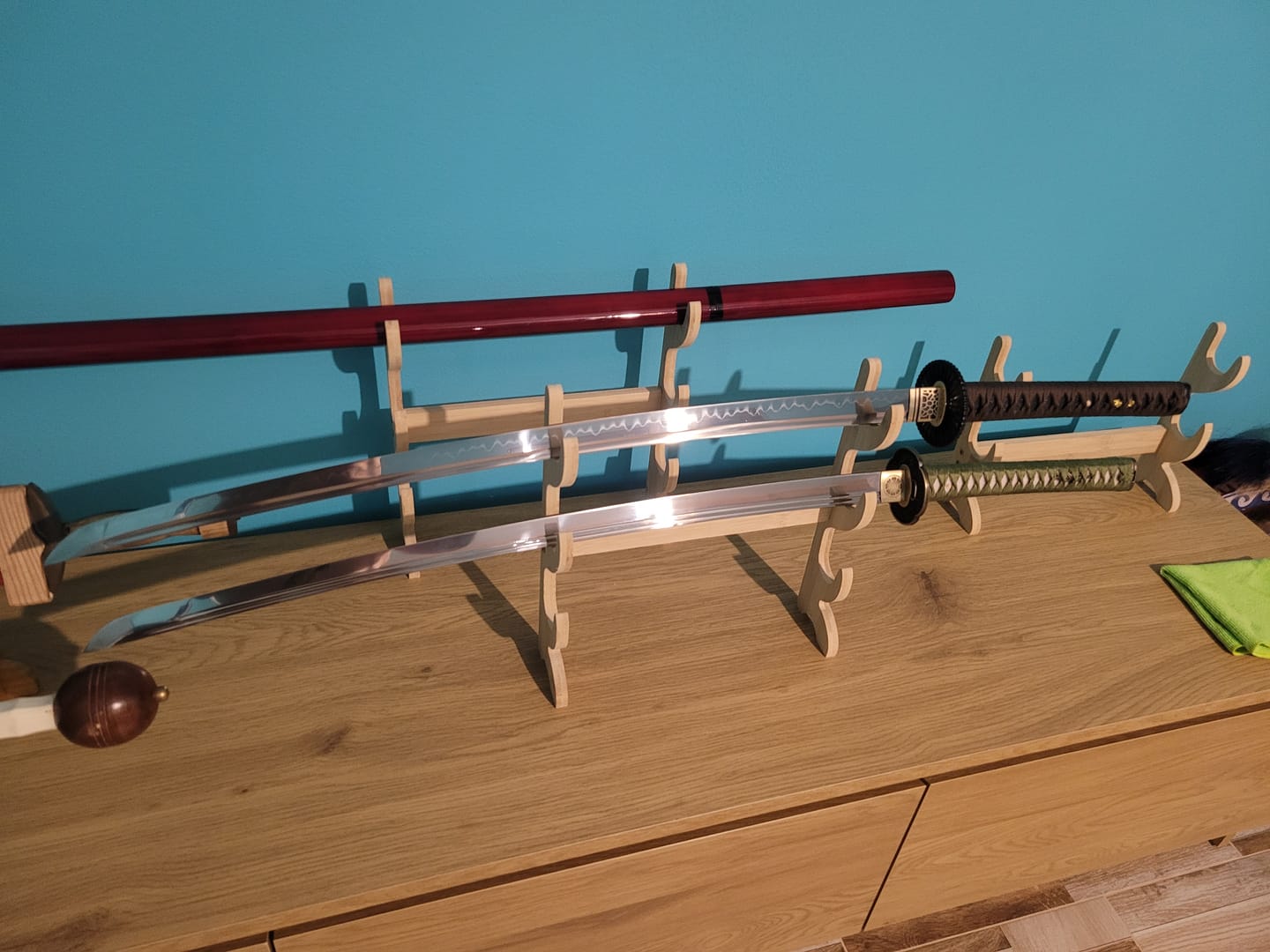 Customer photo review of The Fukyo Katana Spring Steel Double Bohi Razor Sharp