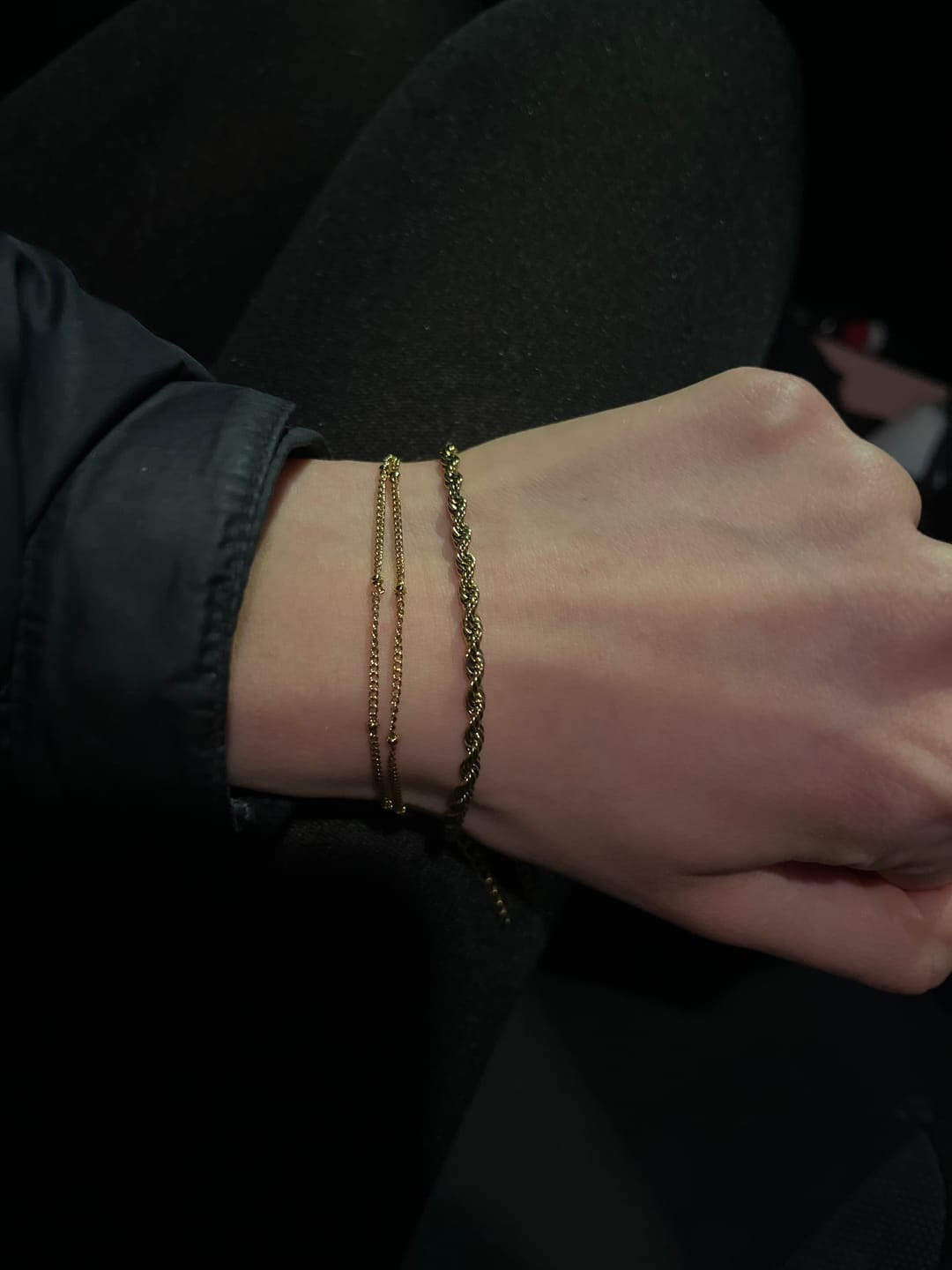 Customer photo review of Double Beaded Bracelet