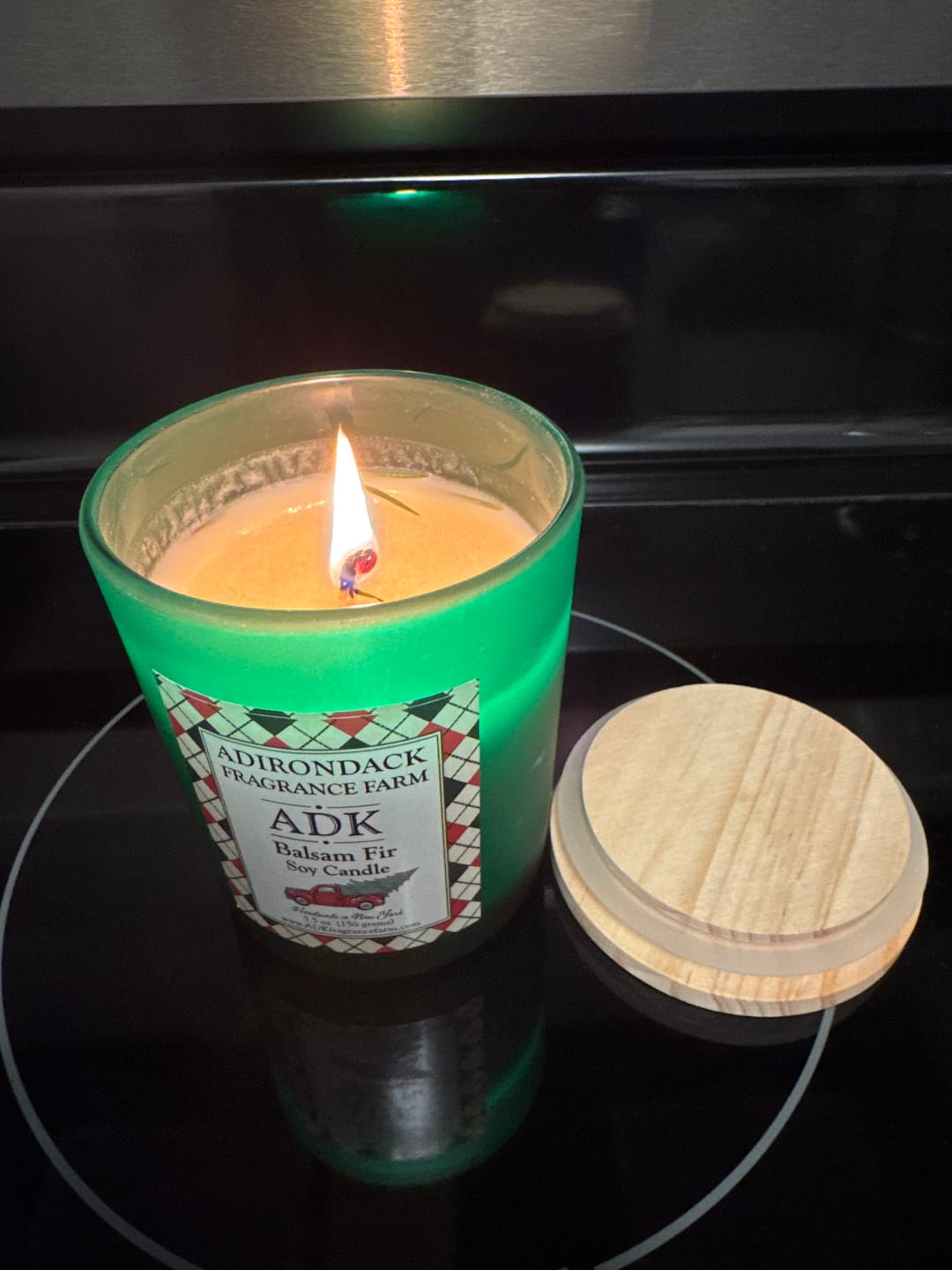 Customer photo review of Balsam Fir Candle