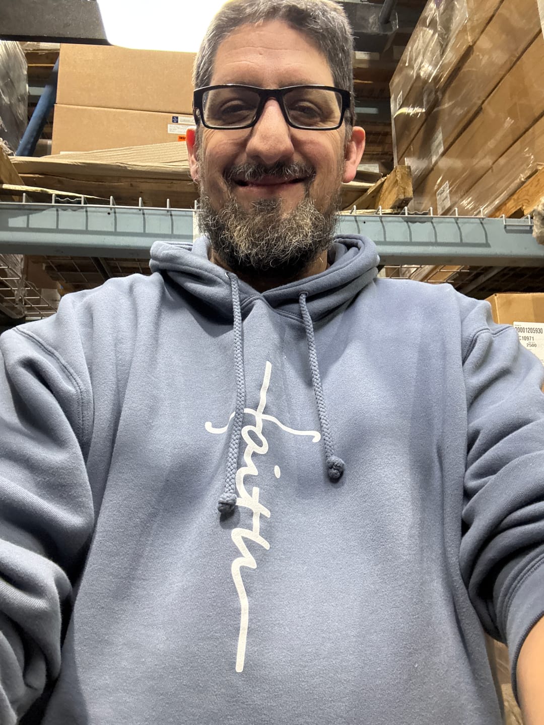 Customer photo review of Faith Cross Hoodie