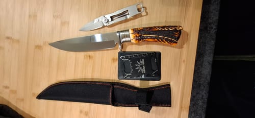 Customer photo review of Resin Handle Hunting knife