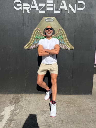 Customer photo review of Ultra-Stretch 5" Chino Shorts - Cream